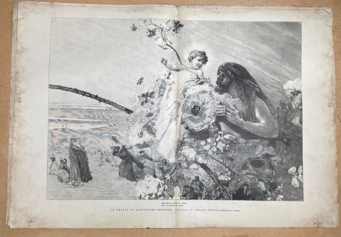 Il Natale Di Alessandro Manzoni. Illustrazione Di Edoardo Dalbono.