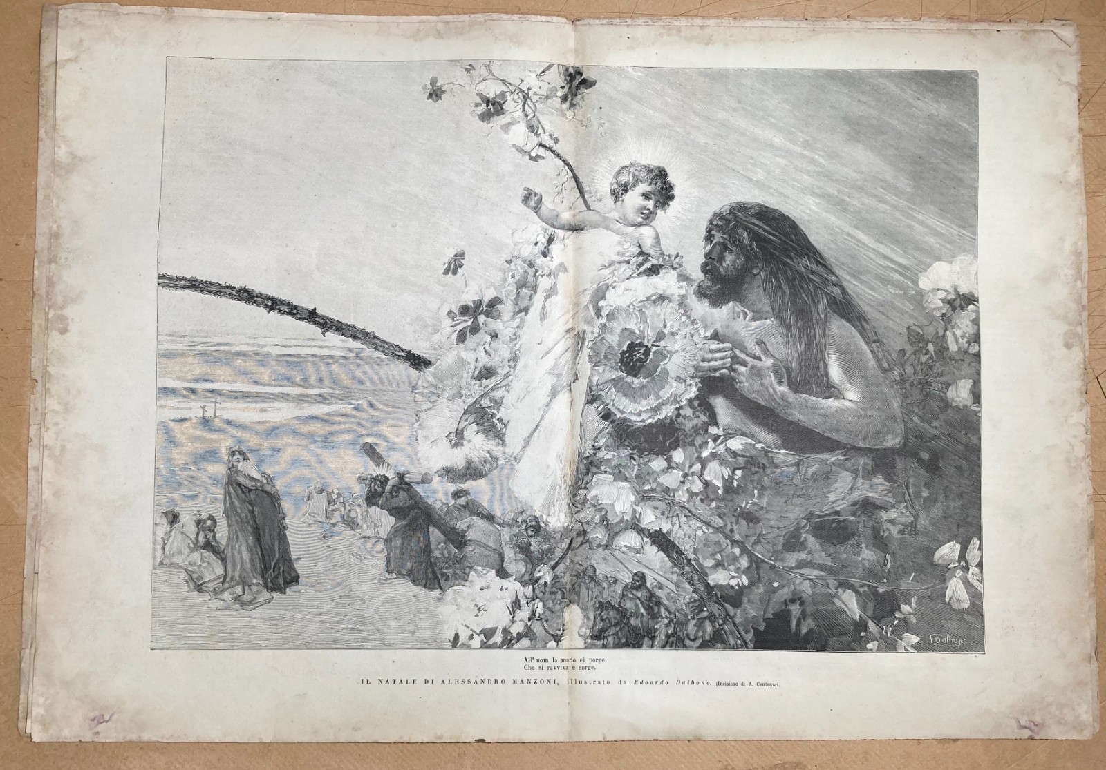 Il Natale Di Alessandro Manzoni. Illustrazione Di Edoardo Dalbono.