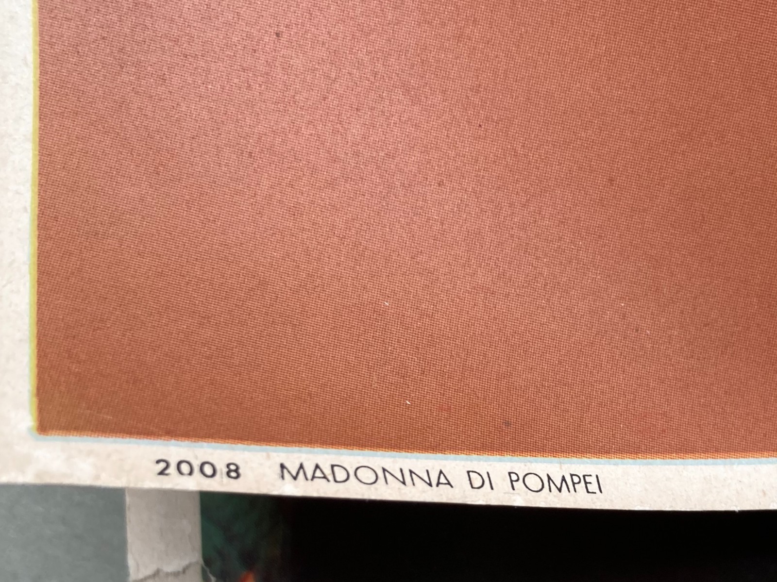Arte Devozionale Grande Stampa A Colori Madonna Del Rosario O Di Pompei '900
