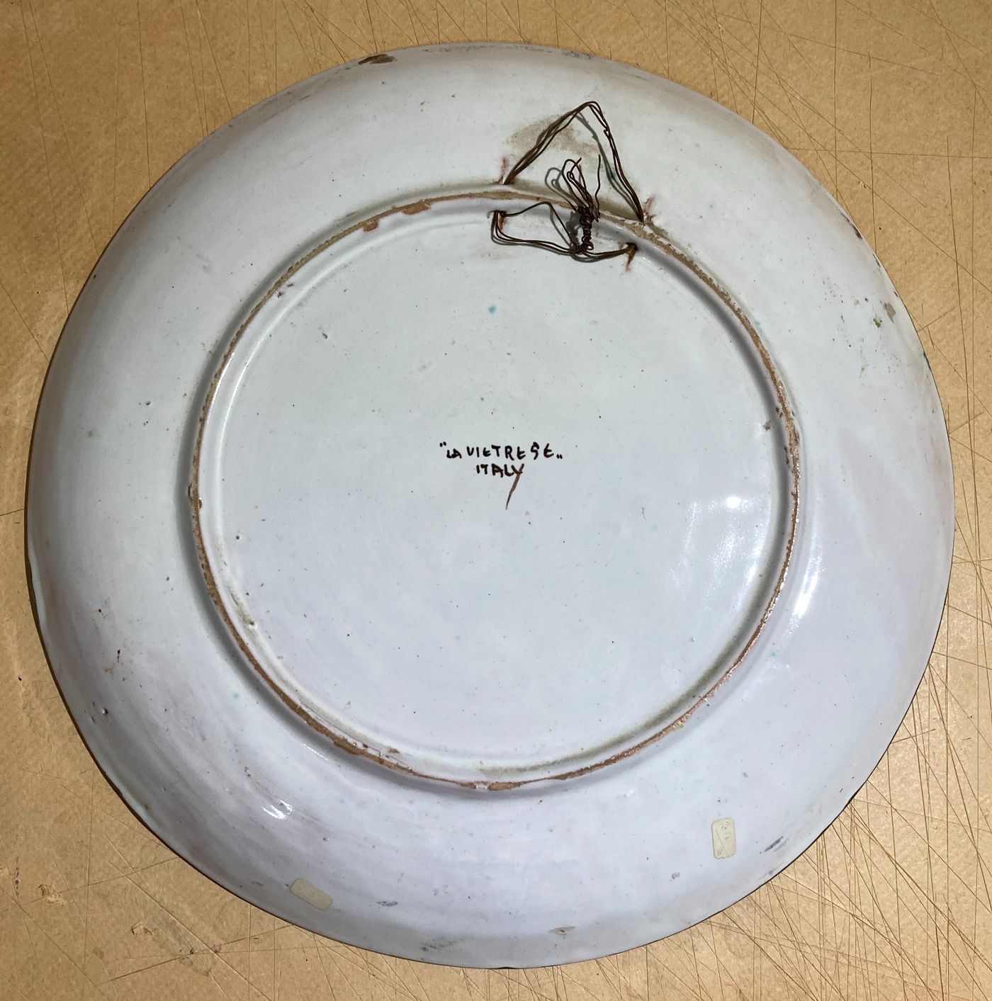 Artistica Ceramica, Mare E Pesci. Suggestiva Illustrazione Della Manifattura Vietrese