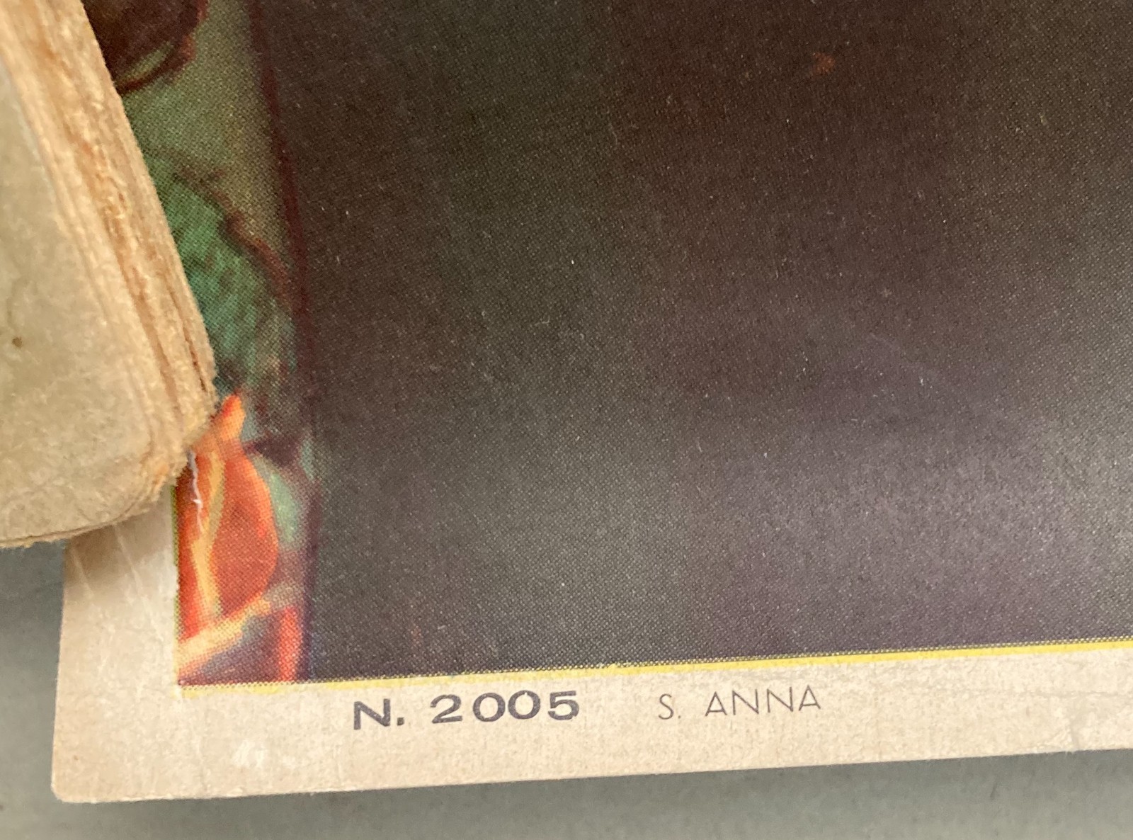 Stampa Popolare Devozionale Di Sant'Anna Con La Madonna