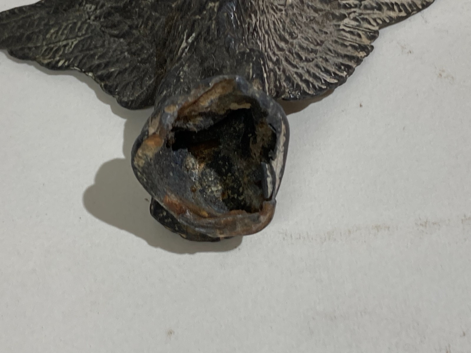 Scultura Antica: Piccola Aquila. Soprammobile Da Collezione Utile Per Restauri