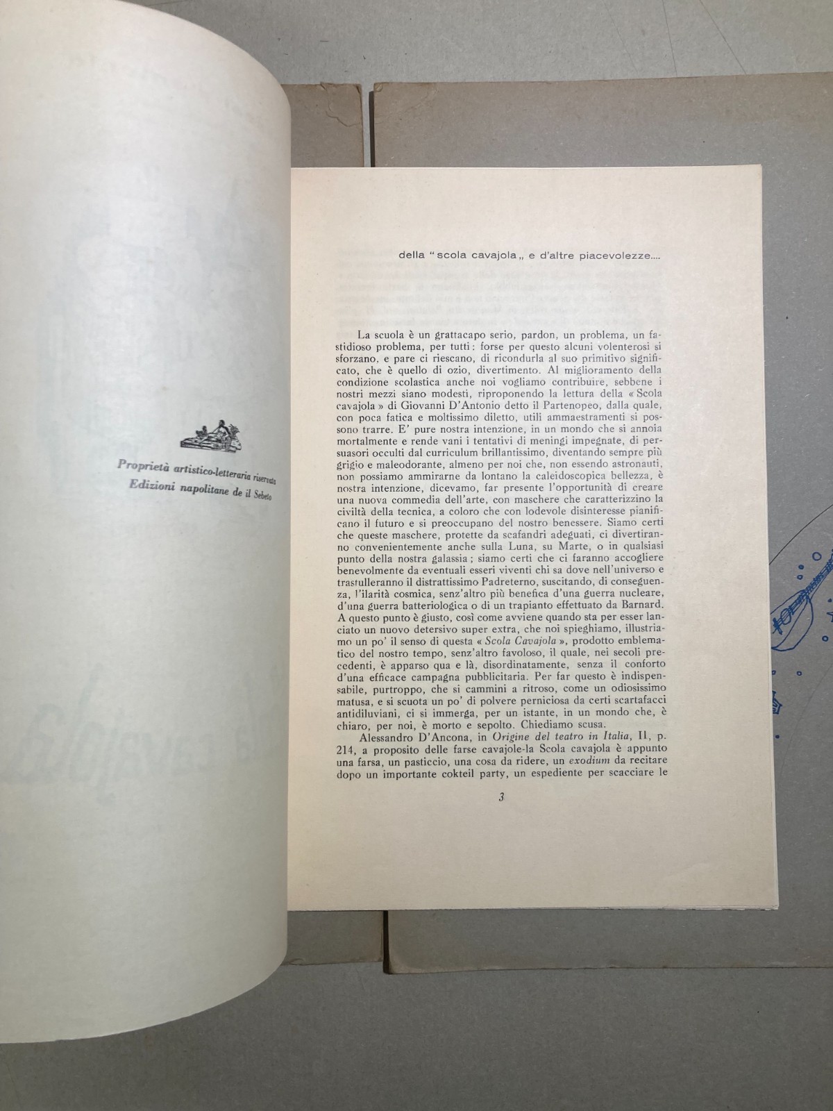 Napoli   Teatro Comico Napoletano   La Scola Cavaiola   Giovanni d'Antonio