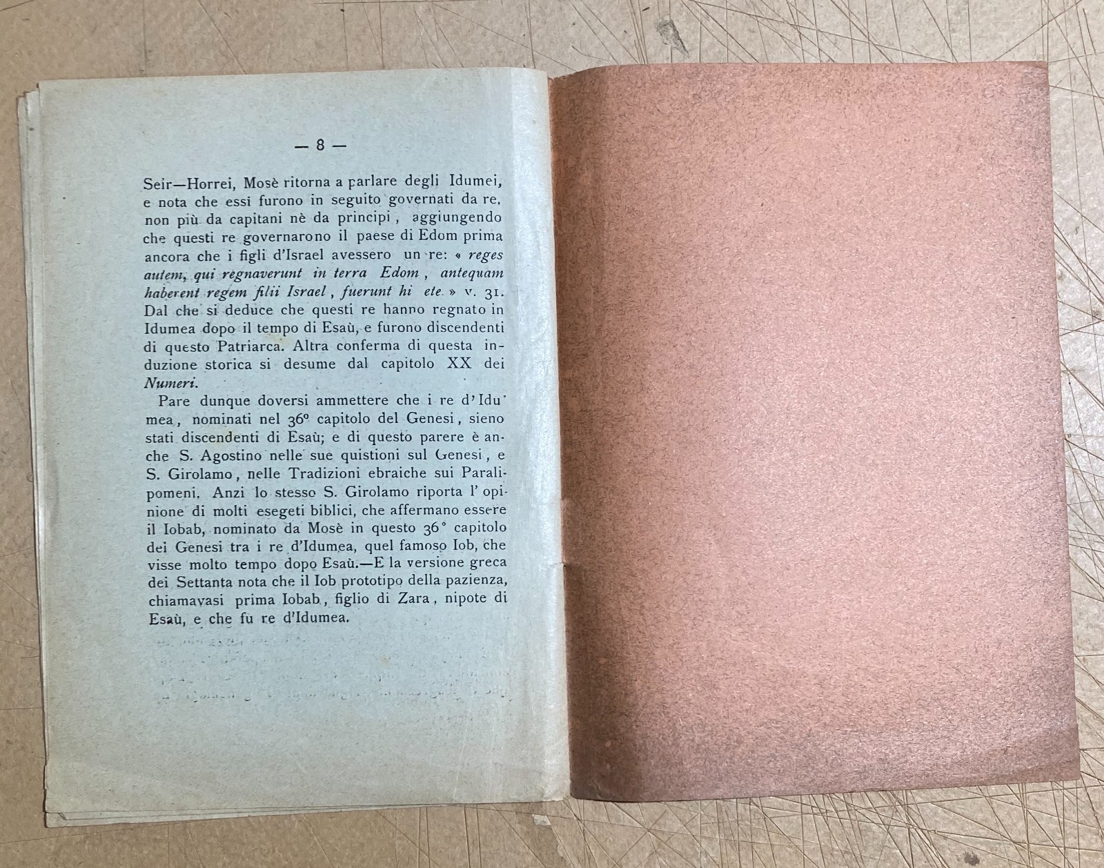 Barone   Saggi Di Esegesi Biblica   Rara Antica Edizione Con Dedica   Napoli, 1924