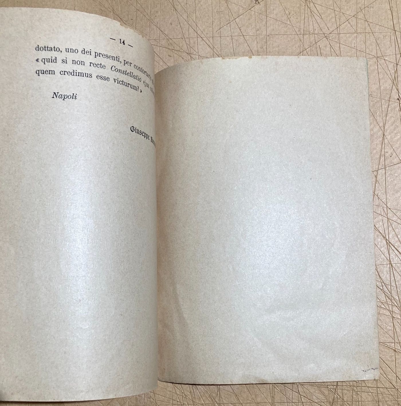 Barone: Su Di Un Passo Di Trebellio Pollione. Astrologia E Talismani, Nola, 1914