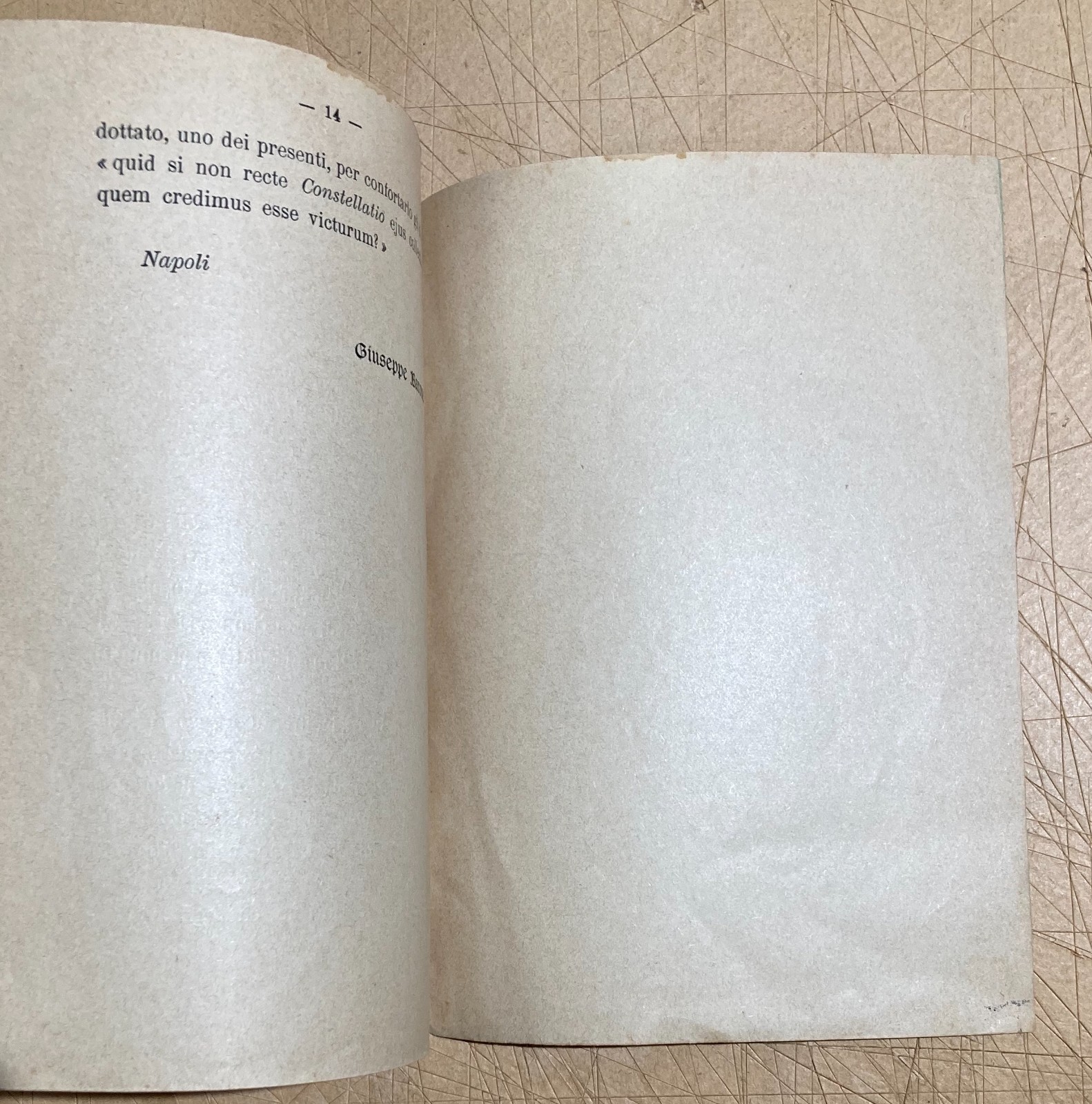 Barone: Su Di Un Passo Di Trebellio Pollione. Astrologia E Talismani, Nola, 1914