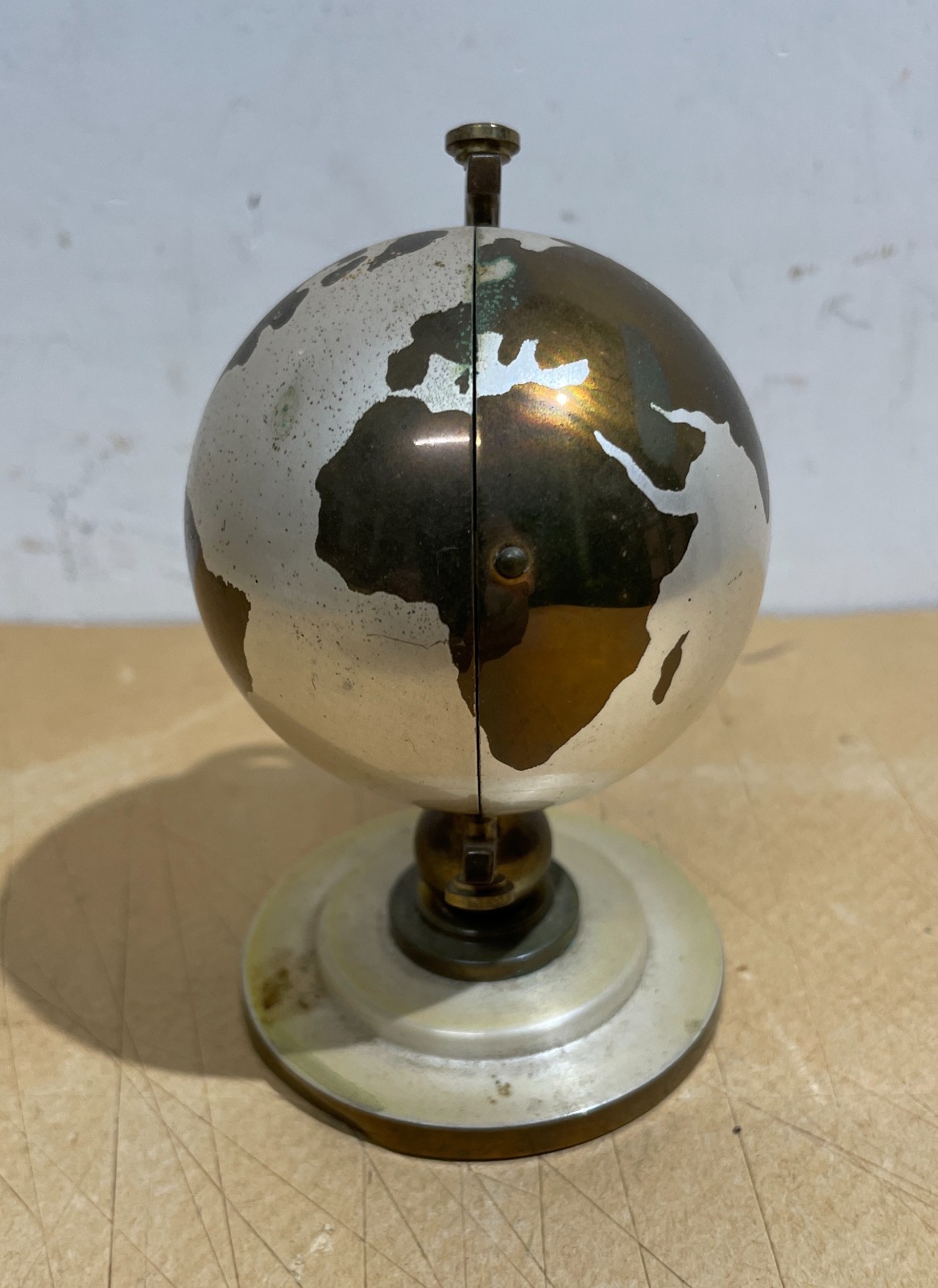 Globo Terrestre Decorativo Con Orologio Meridiana E Portafoto