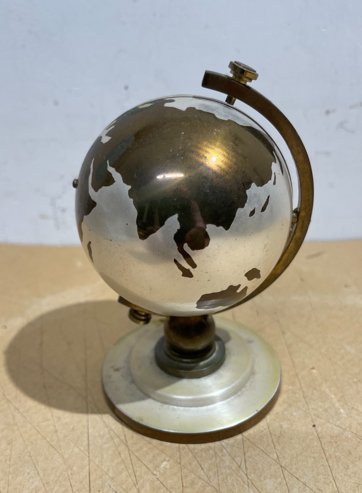 Globo Terrestre Decorativo Con Orologio Meridiana E Portafoto