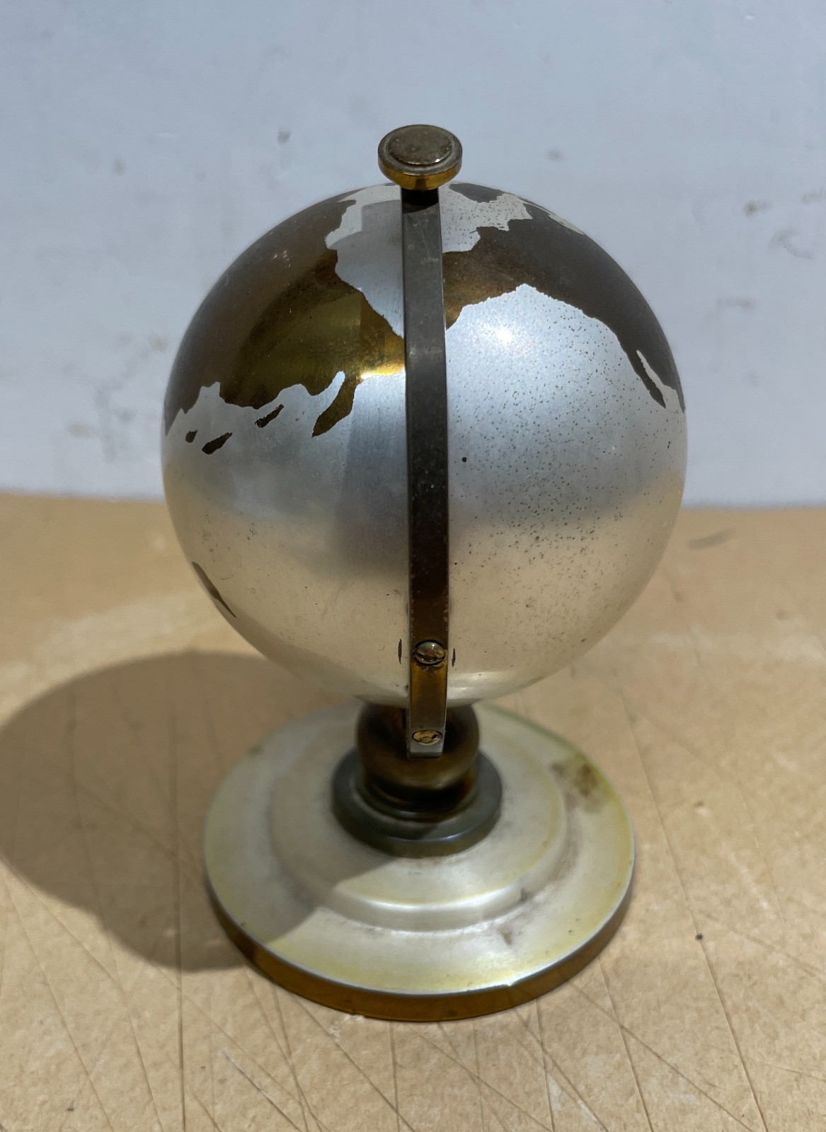 Globo Terrestre Decorativo Con Orologio Meridiana E Portafoto