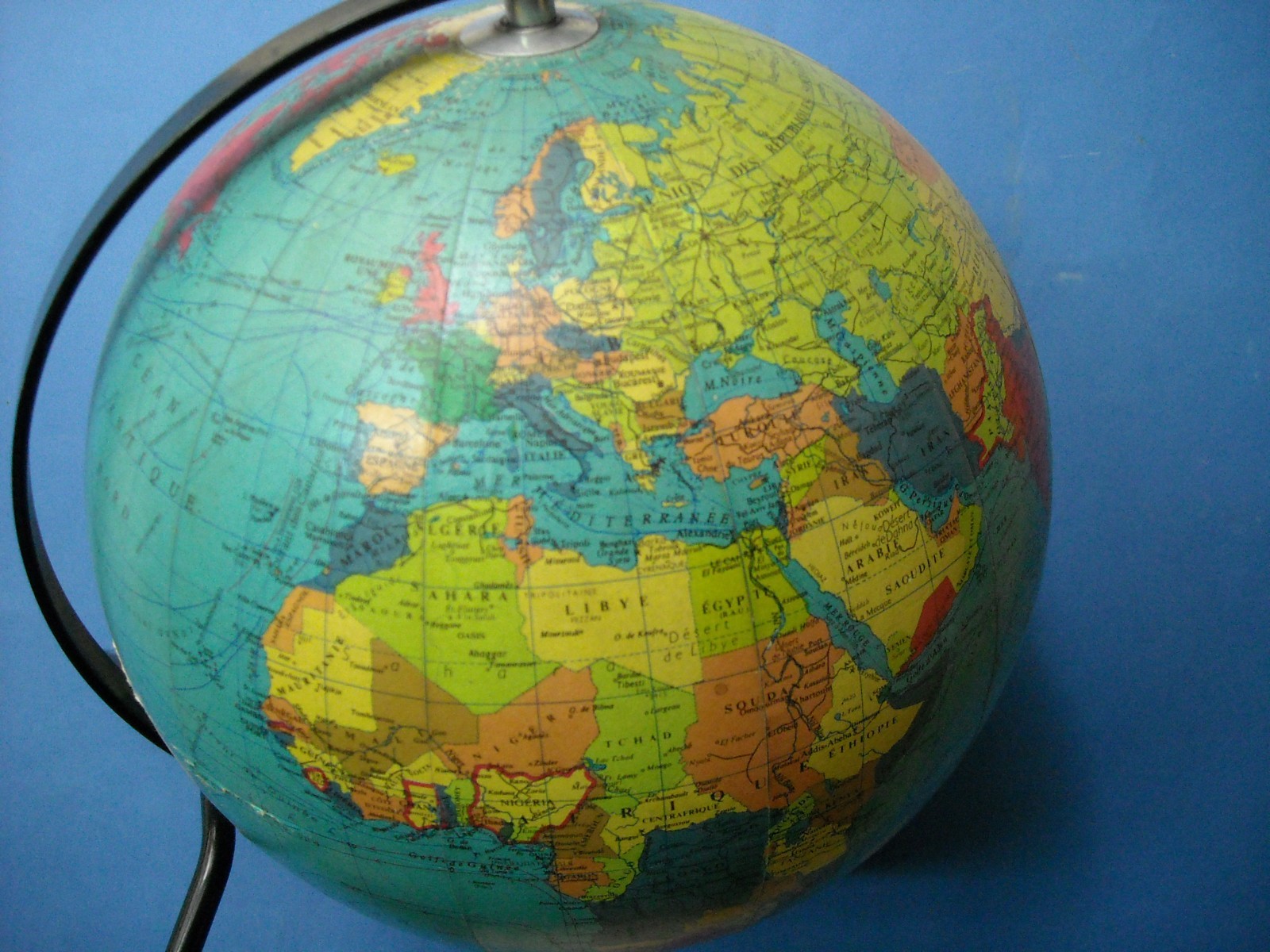 Globo Terrestre, Mappamondo, Cartografia, Decorativo Soprammobile Da Collezione