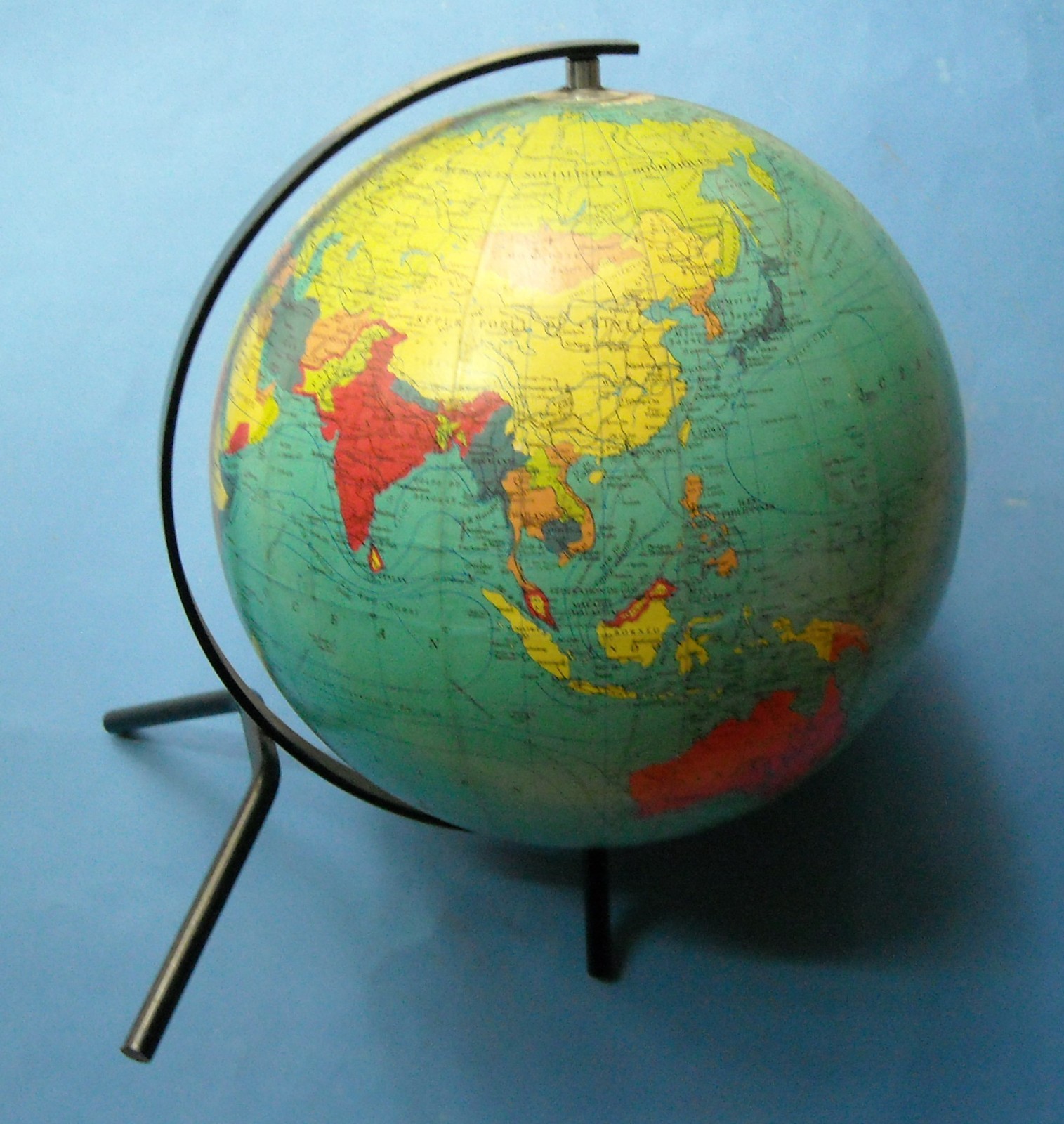 Globo Terrestre, Mappamondo, Cartografia, Decorativo Soprammobile Da Collezione