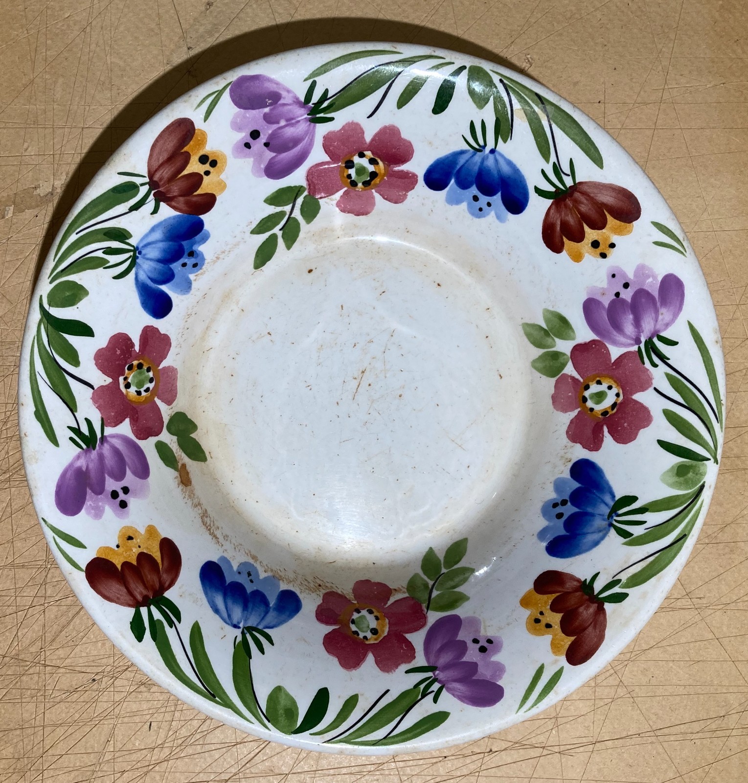 Richard Ginori   Mondovì   Ceramica Floreale   Piatto Fondo   Marchio Araldico