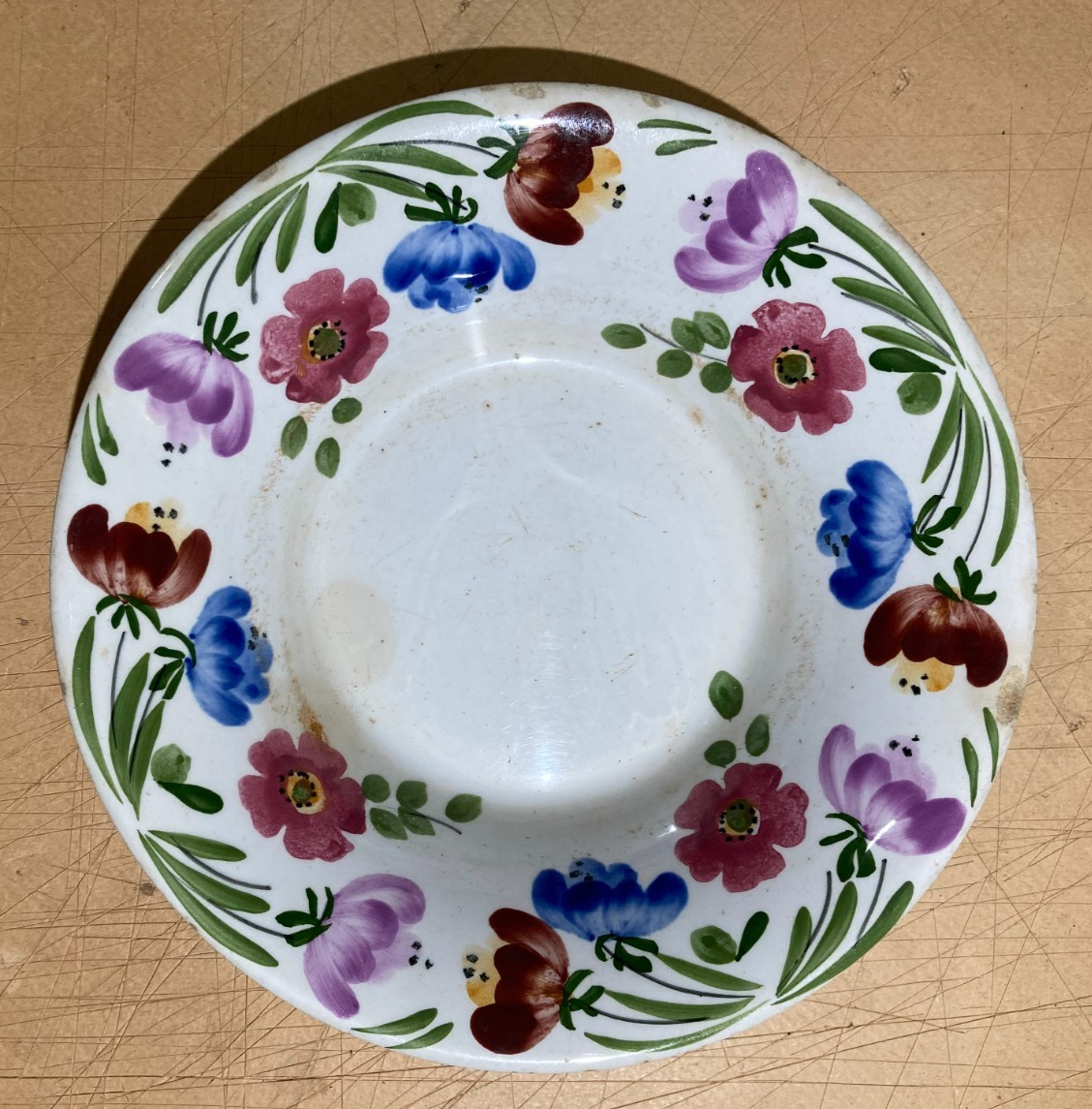 Richard Ginori   Mondovì   Ceramica Floreale   Piatto Fondo   Marchio Araldico