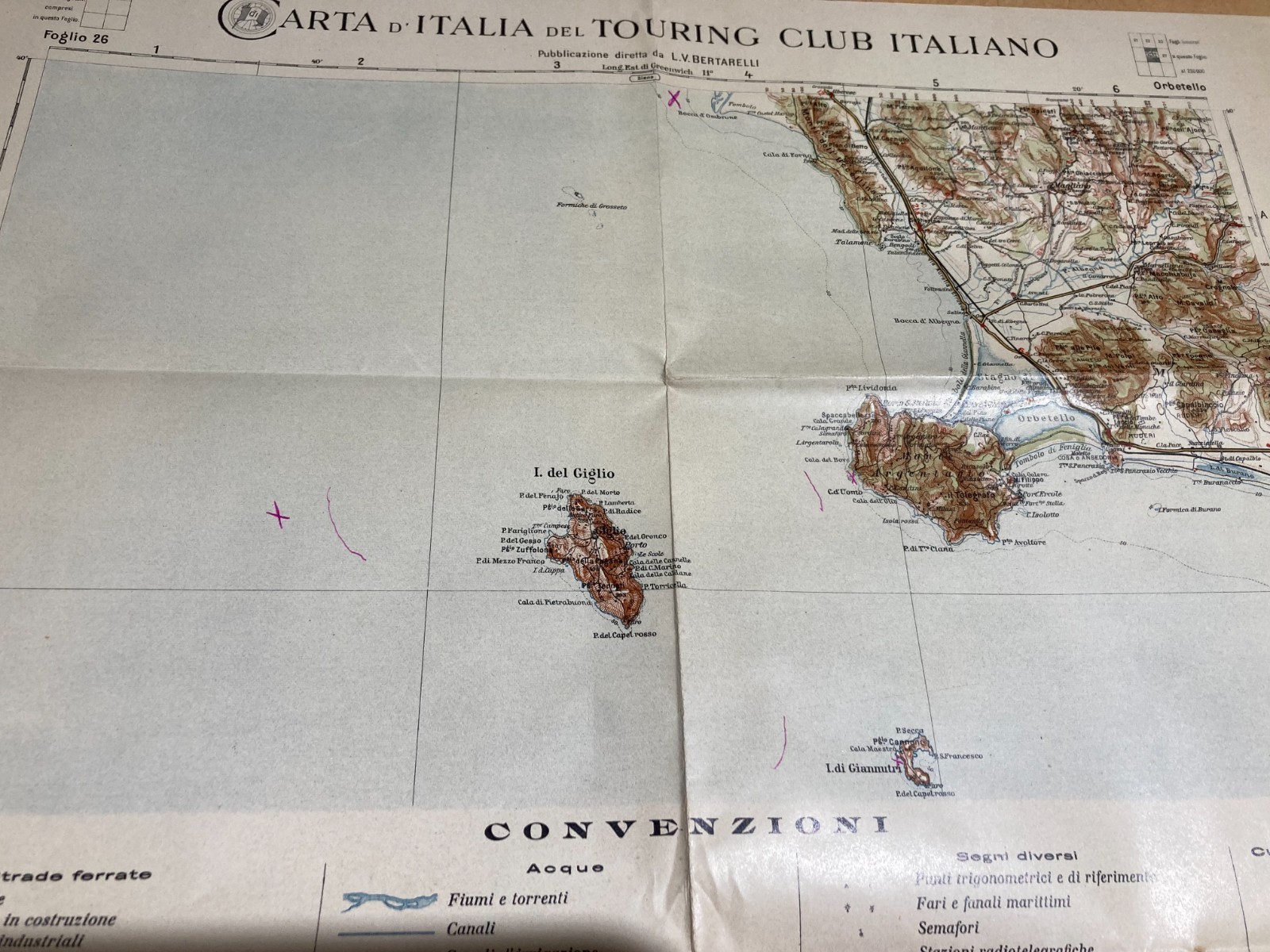 Toscana   Grosseto   Mappa Geografica   Orbetello   Viabilità   Ferrovie   Giglio   Giannutri