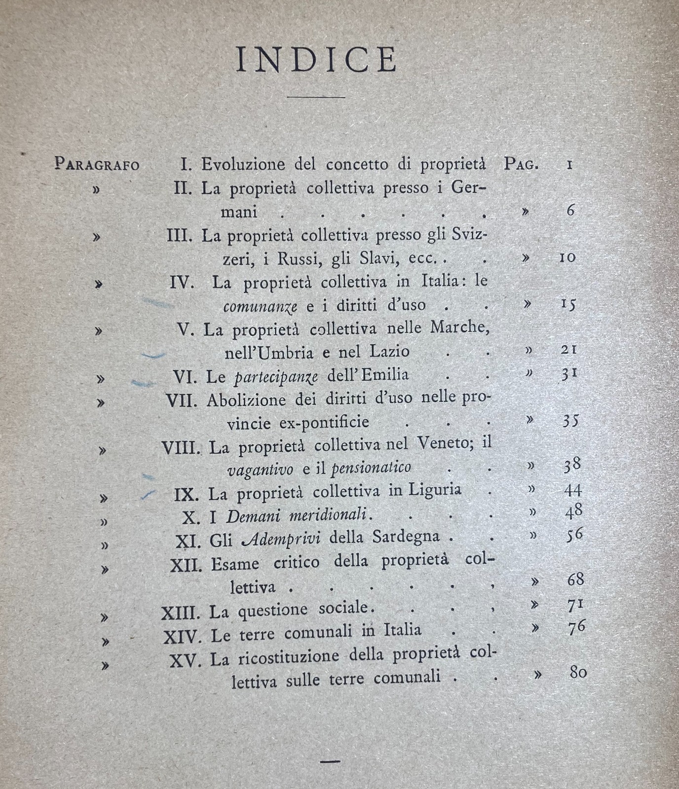 Economia, Stato Sociale, Proprietà Collettiva, Demanio Sardegna, Marche, Emilia 1890