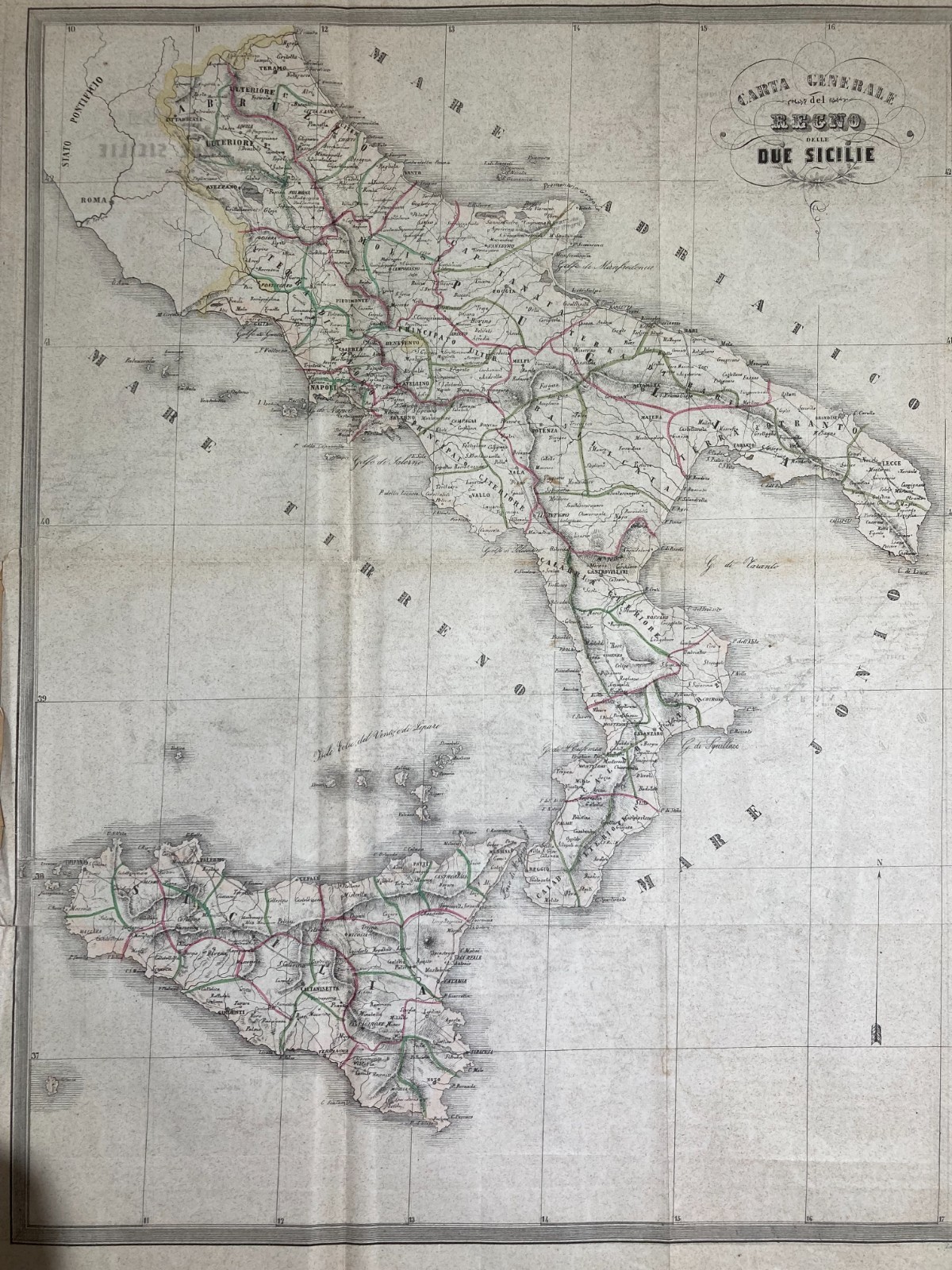 Antica Cartografia Del Regno Delle Due Sicilie: Abruzzo, Napoli, Sicilia, Puglia, Calabria E Basilicata