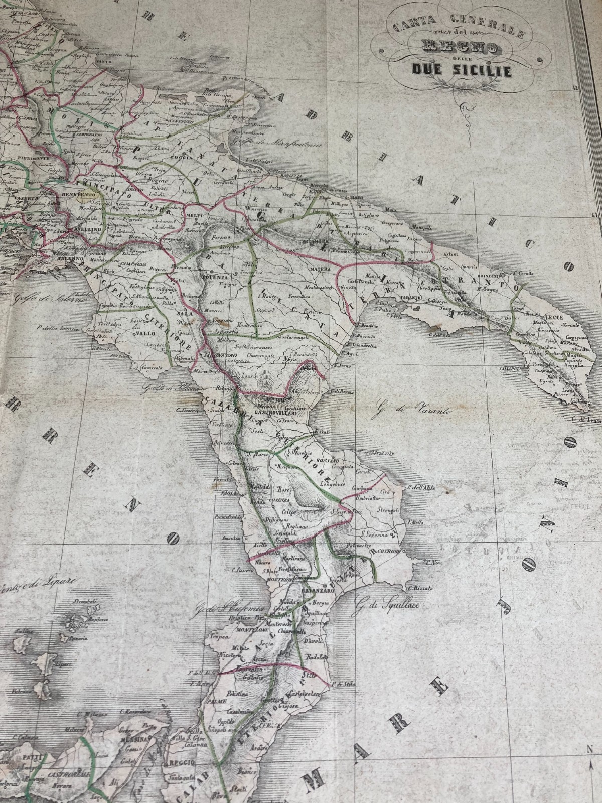 Antica Cartografia Del Regno Delle Due Sicilie: Abruzzo, Napoli, Sicilia, Puglia, Calabria E Basilicata