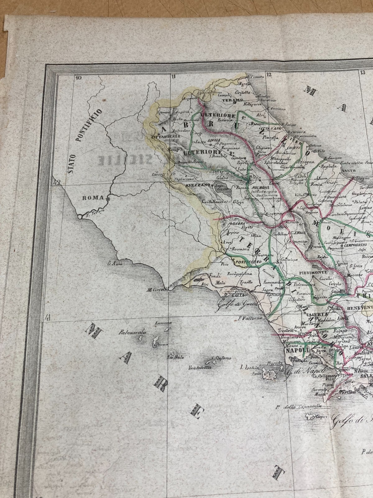 Antica Cartografia Del Regno Delle Due Sicilie: Abruzzo, Napoli, Sicilia, Puglia, Calabria E Basilicata