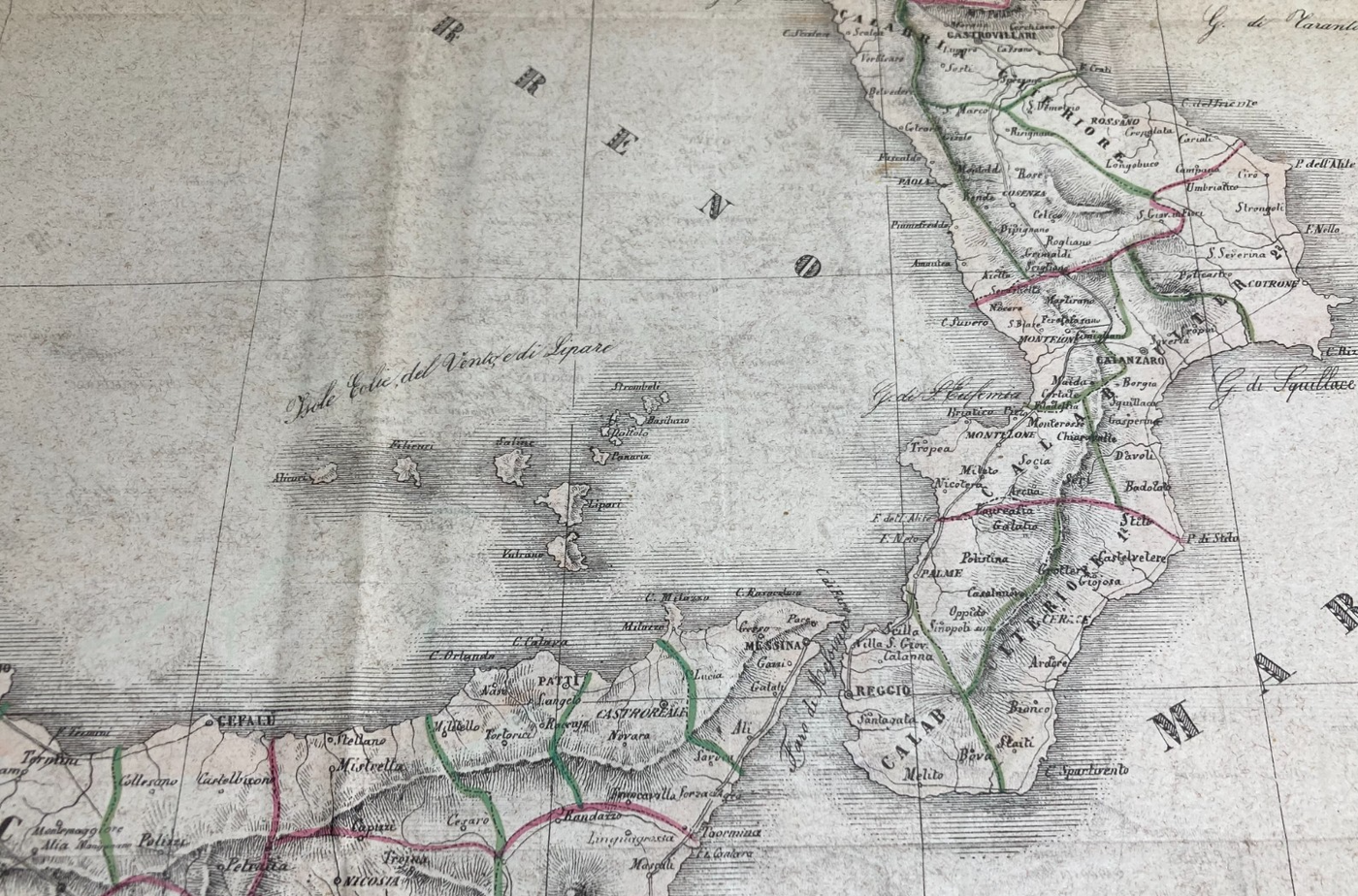 Antica Cartografia Del Regno Delle Due Sicilie: Abruzzo, Napoli, Sicilia, Puglia, Calabria E Basilicata