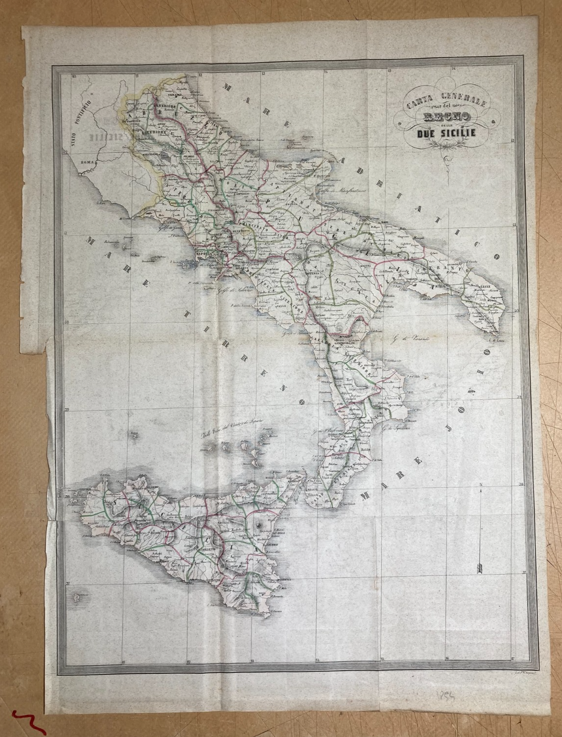 Antica Cartografia Del Regno Delle Due Sicilie: Abruzzo, Napoli, Sicilia, Puglia, Calabria E Basilicata