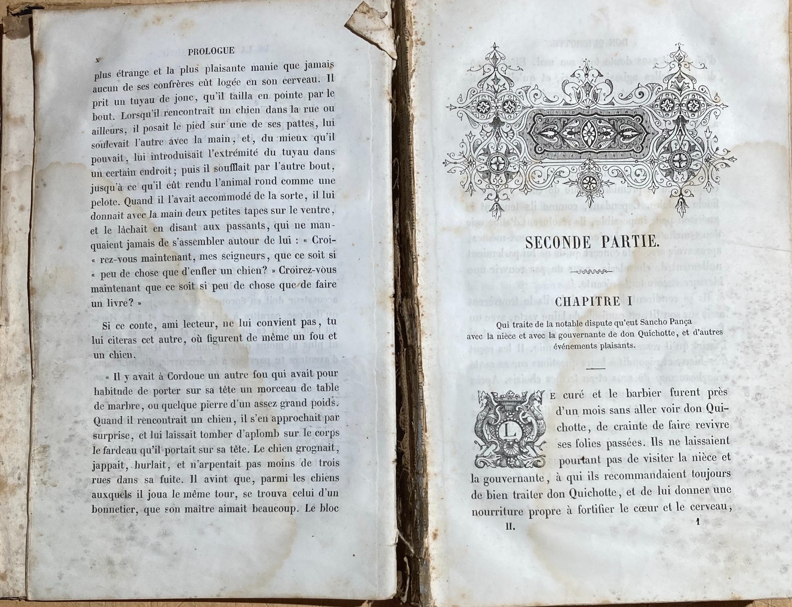 Cervantes   Antica Rara Edizione Illustrata   Tours   1848   Artista Grandville   Tavole
