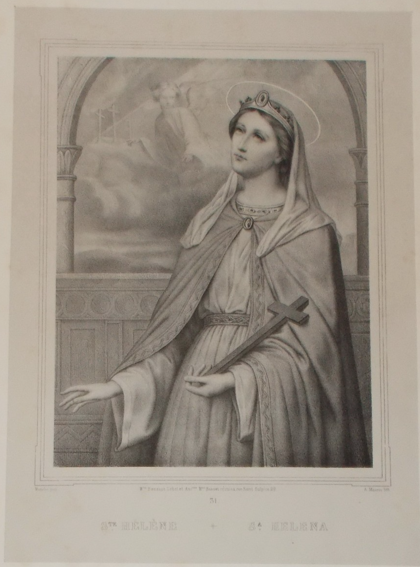 Litografia Antica Di Sant'Elena, Antoine Maurin, Fine XIX Secolo