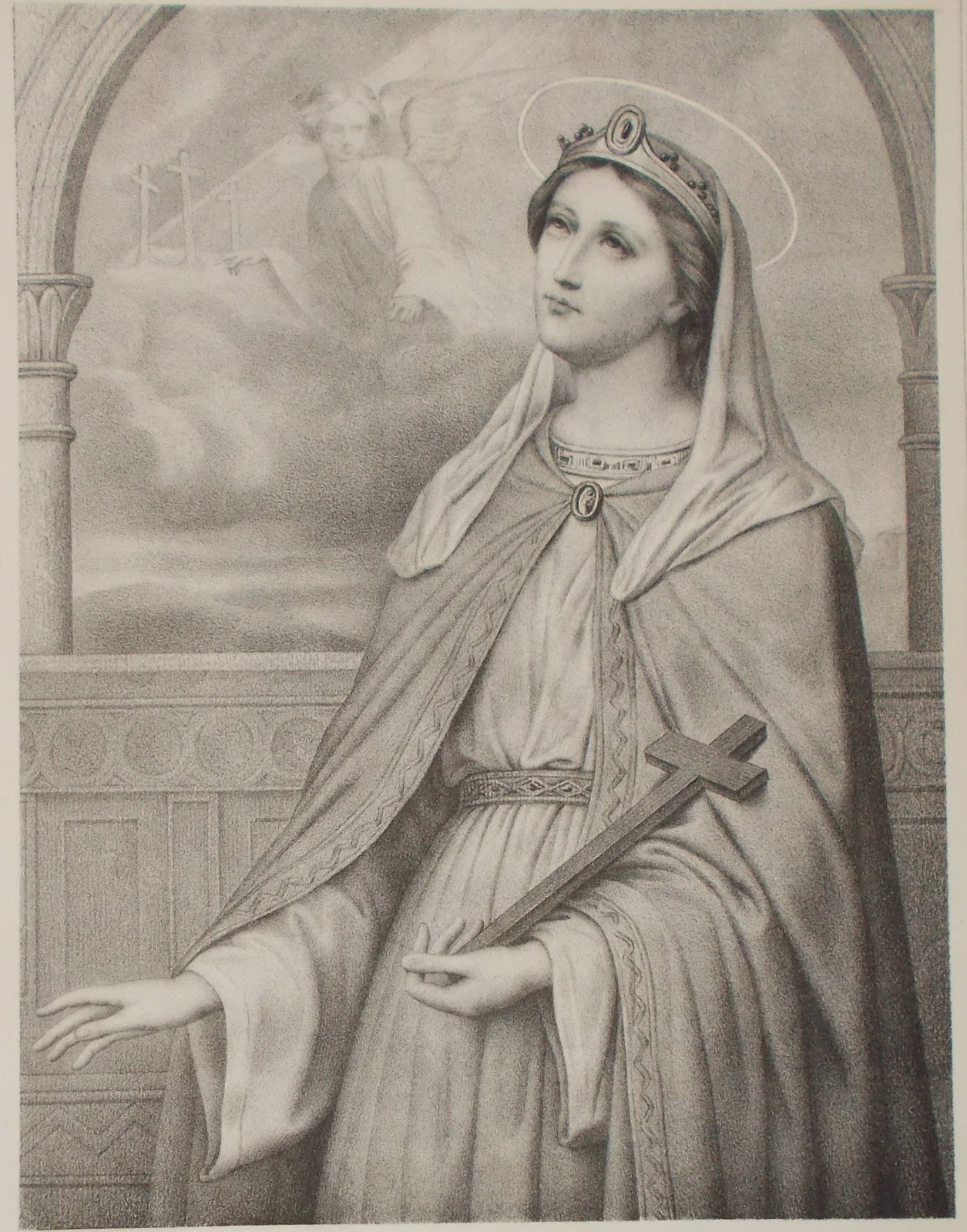 Litografia Antica Di Sant'Elena, Antoine Maurin, Fine XIX Secolo