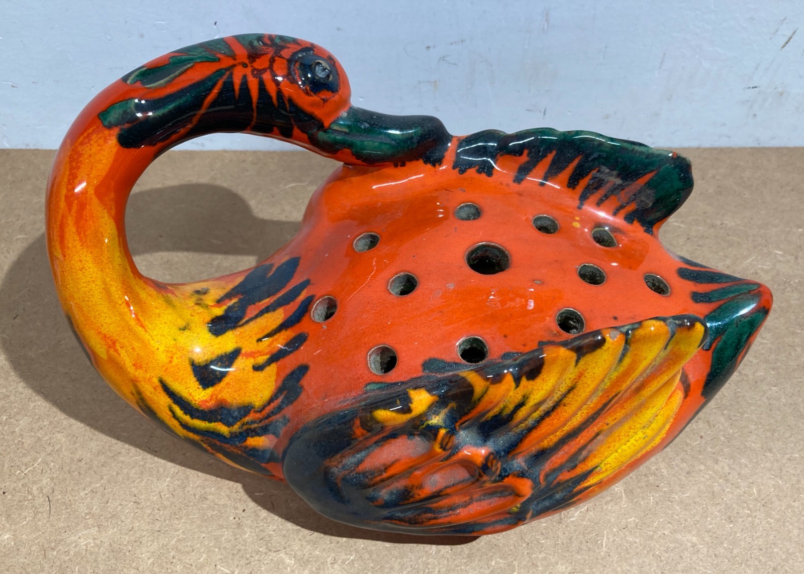 Ceramica Da Collezione   Soprammobile A Forma Di Cigno   La Cava (Alberto Caverni)