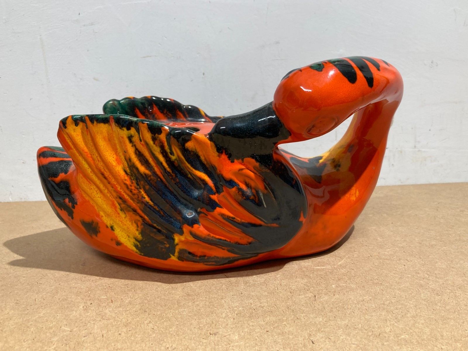 Ceramica Da Collezione   Soprammobile A Forma Di Cigno   La Cava (Alberto Caverni)