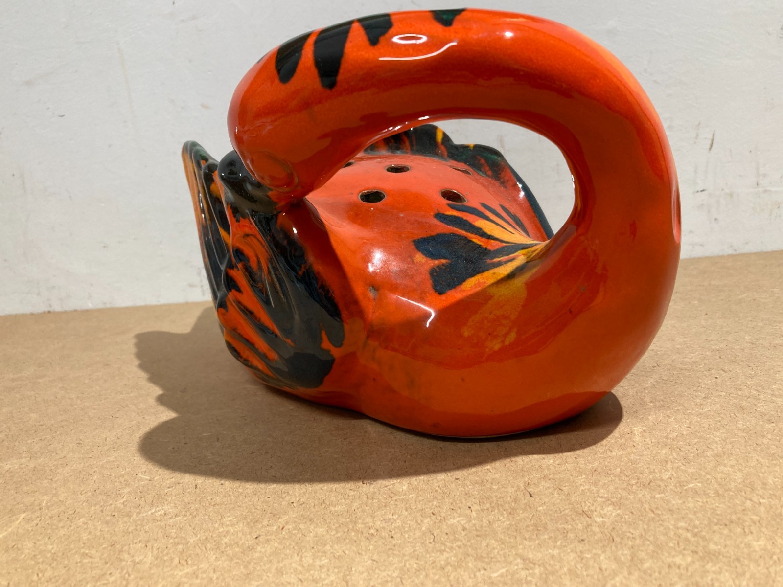 Ceramica Da Collezione   Soprammobile A Forma Di Cigno   La Cava (Alberto Caverni)