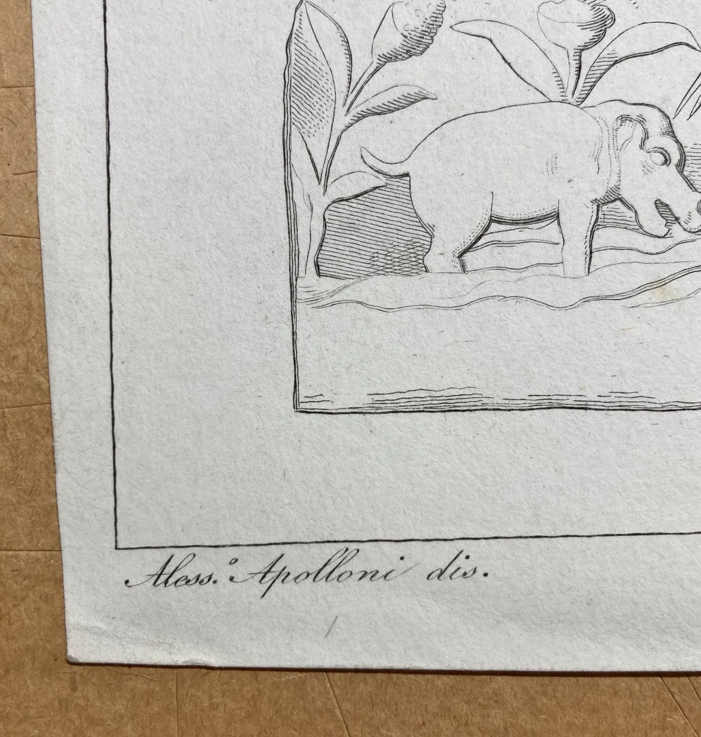 Scena Mitologica Con Bestiario E Figure In Barca: Incisione Di Filippo Sirletti