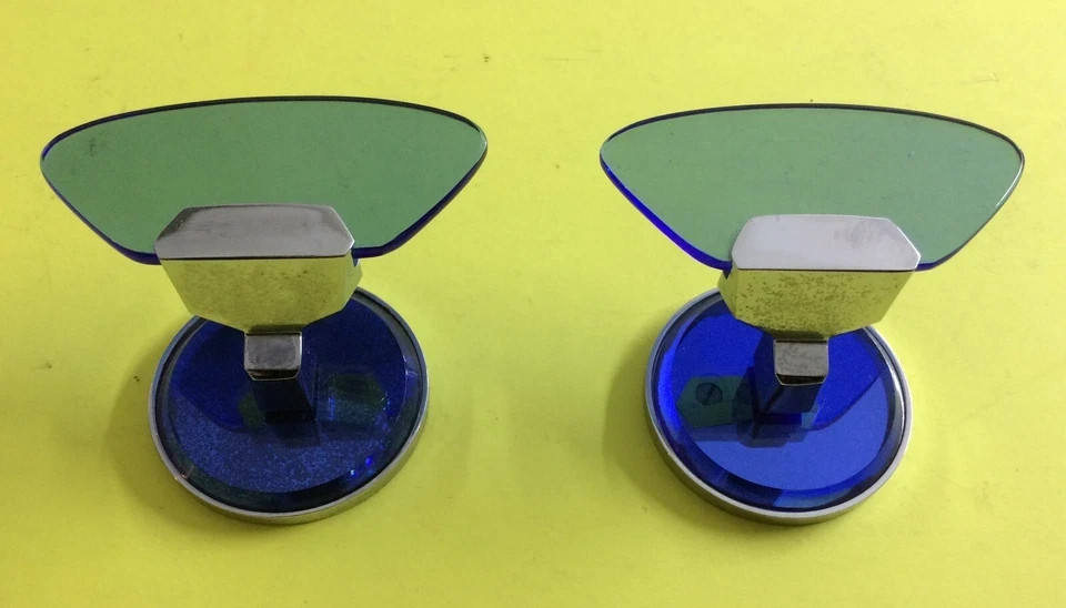 Modernariato: Set Da Bagno In Vetri Decorativi Veca (stile Fontana Arte)