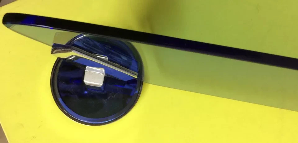 Modernariato: Set Da Bagno In Vetri Decorativi Veca (stile Fontana Arte)