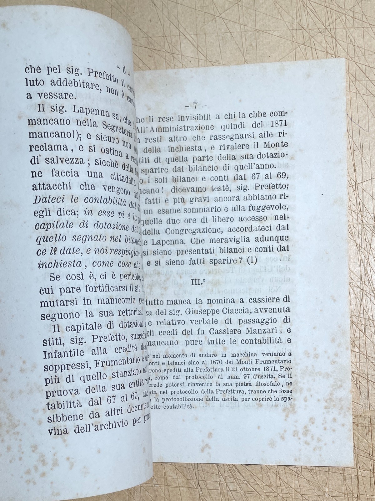 Puglia, Bari, Casamassima: Nicola Fortunato Di Vito Al Marchese Petra Di Caccavone, 1881