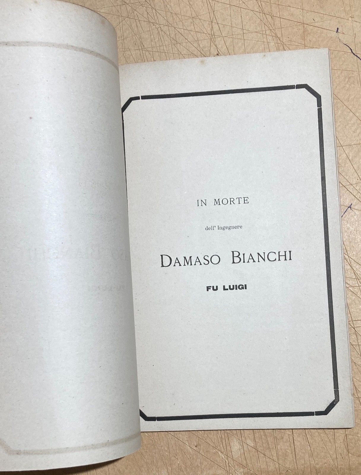 Puglia: Antico Necrologio   Luigi E Damaso Bianchi   Fasano   Trisciuzzi   Brandi   1885