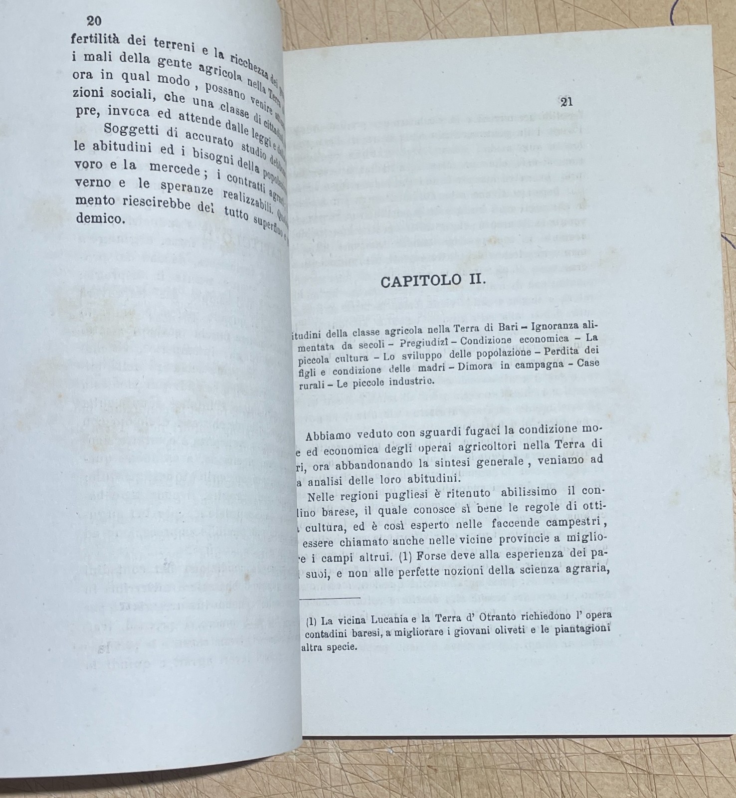 Puglia   Bari   Agricoltura. Il Contadino Nella Terra Di Bari   Sabino Fiorese (1878)