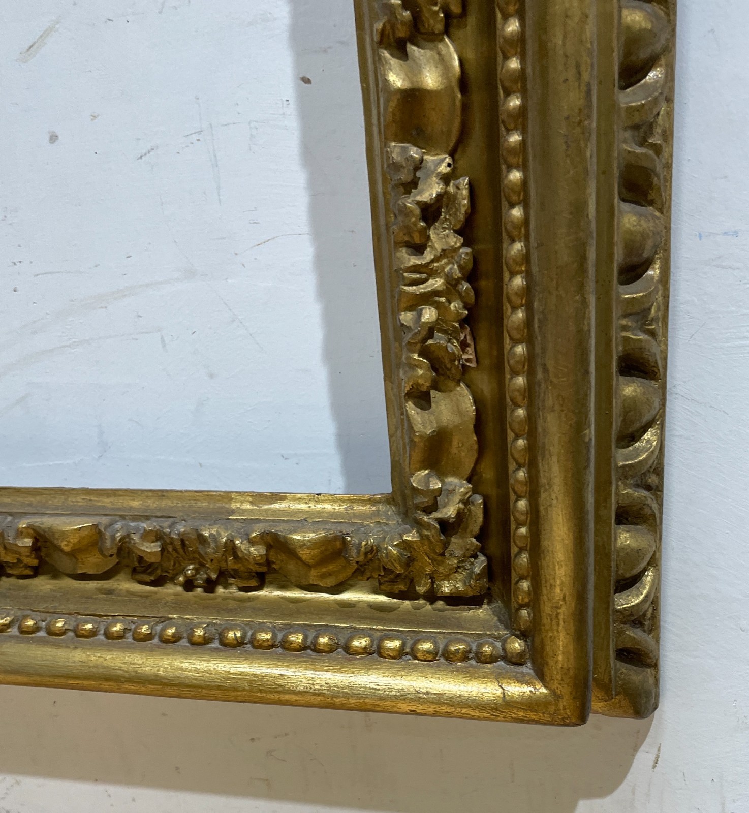Importante Antica Cornice In Legno Dorato