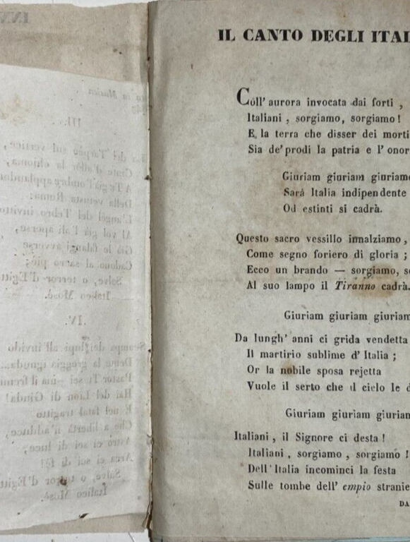 Risorgimento   Liguria   Genova   Tipografia Faziola   Inno Nazionale   Chiossone   Celesia