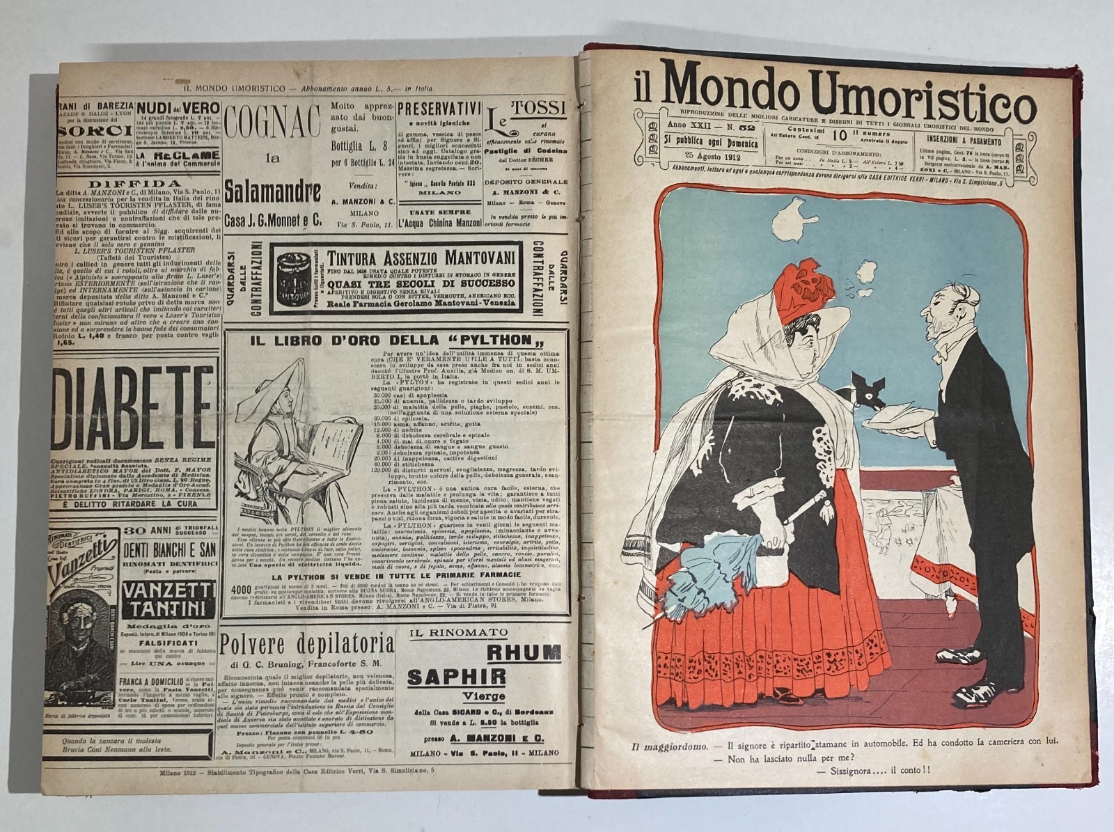 Il Mondo Umoristico: Rassegna Di Caricature E Satira (1910 1911)