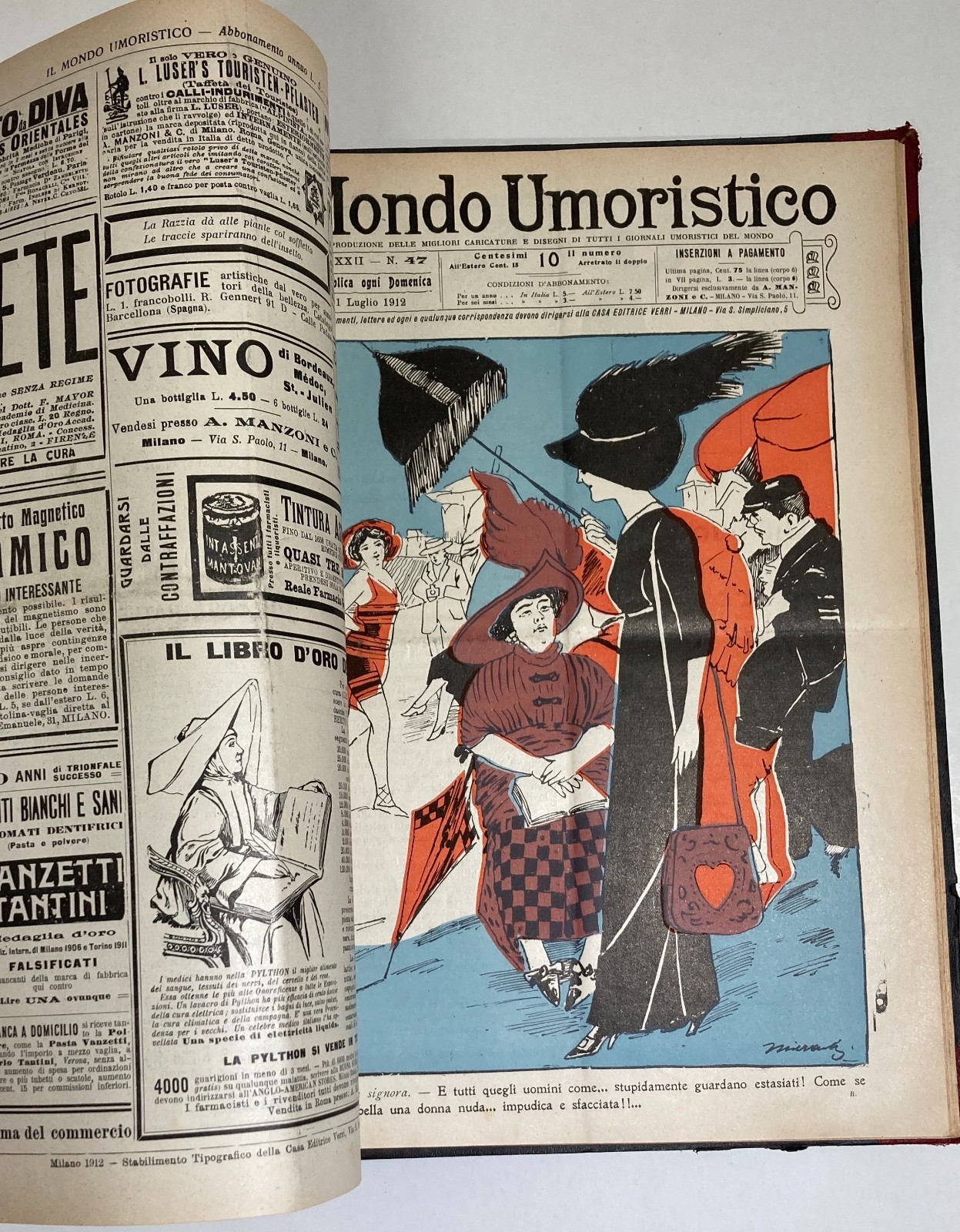 Il Mondo Umoristico: Rassegna Di Caricature E Satira (1910 1911)