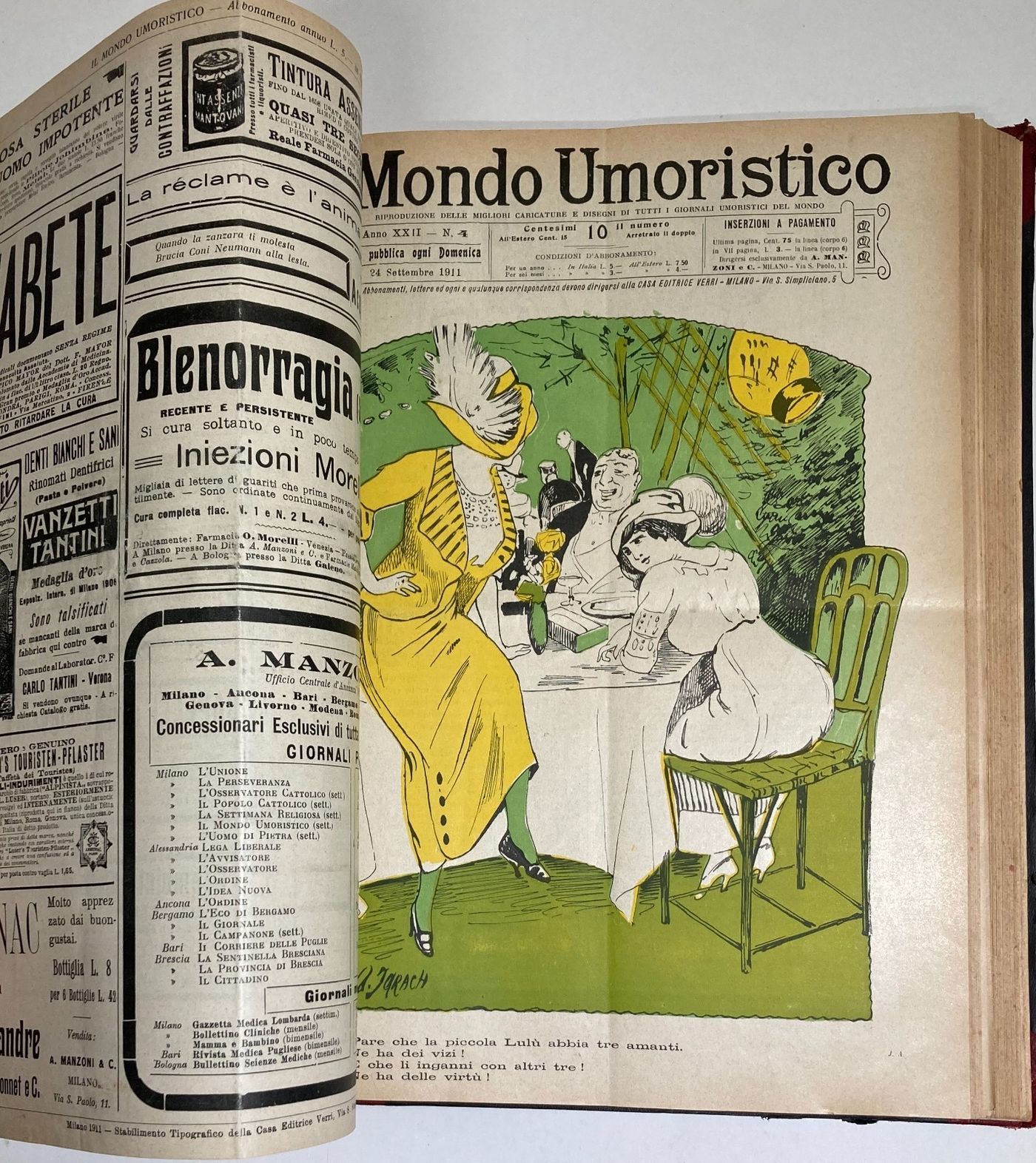 Il Mondo Umoristico: Rassegna Di Caricature E Satira (1910 1911)