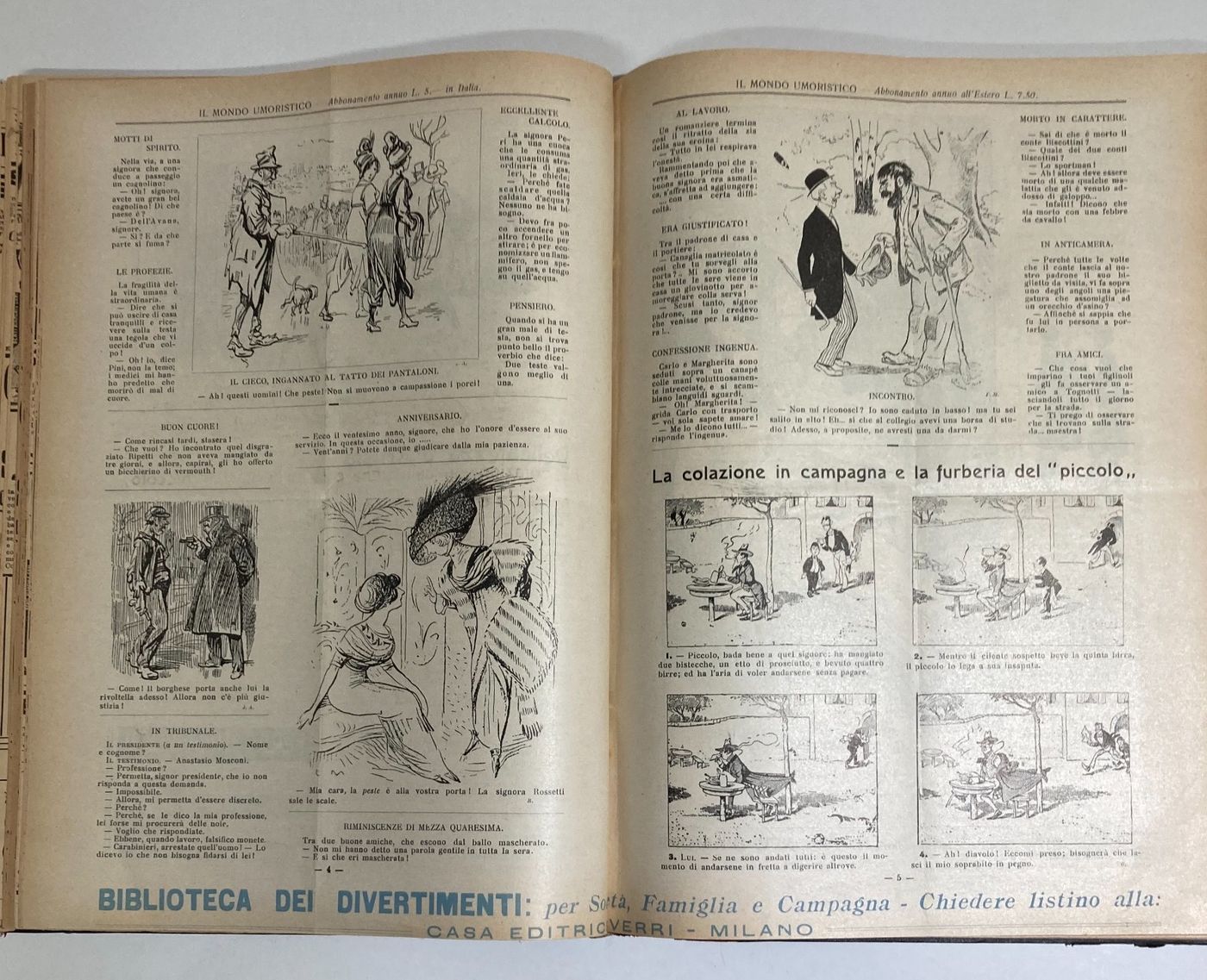 Il Mondo Umoristico: Rassegna Di Caricature E Satira (1910 1911)