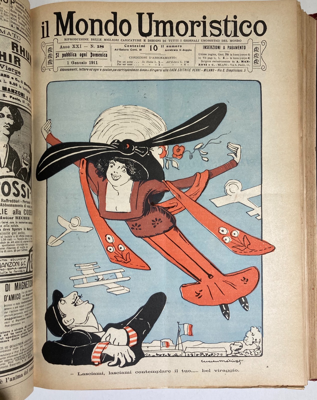 Il Mondo Umoristico: Rassegna Di Caricature E Satira (1910 1911)