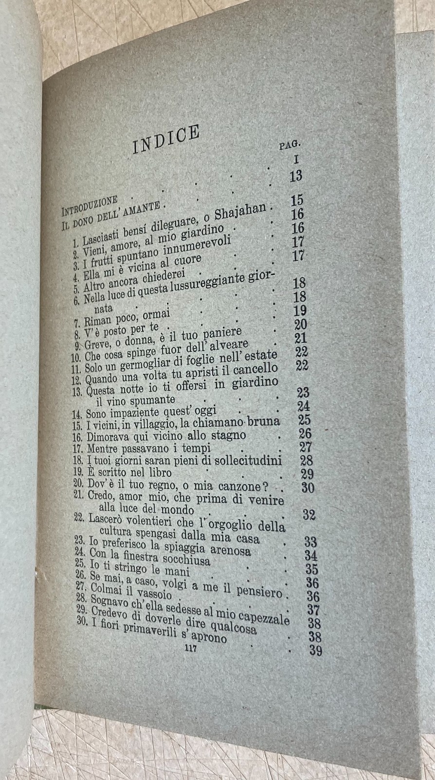 Rabindranath Tagore, Il Dono Dell'Amante E Passando All'Altra Riva   Carabba, 1920