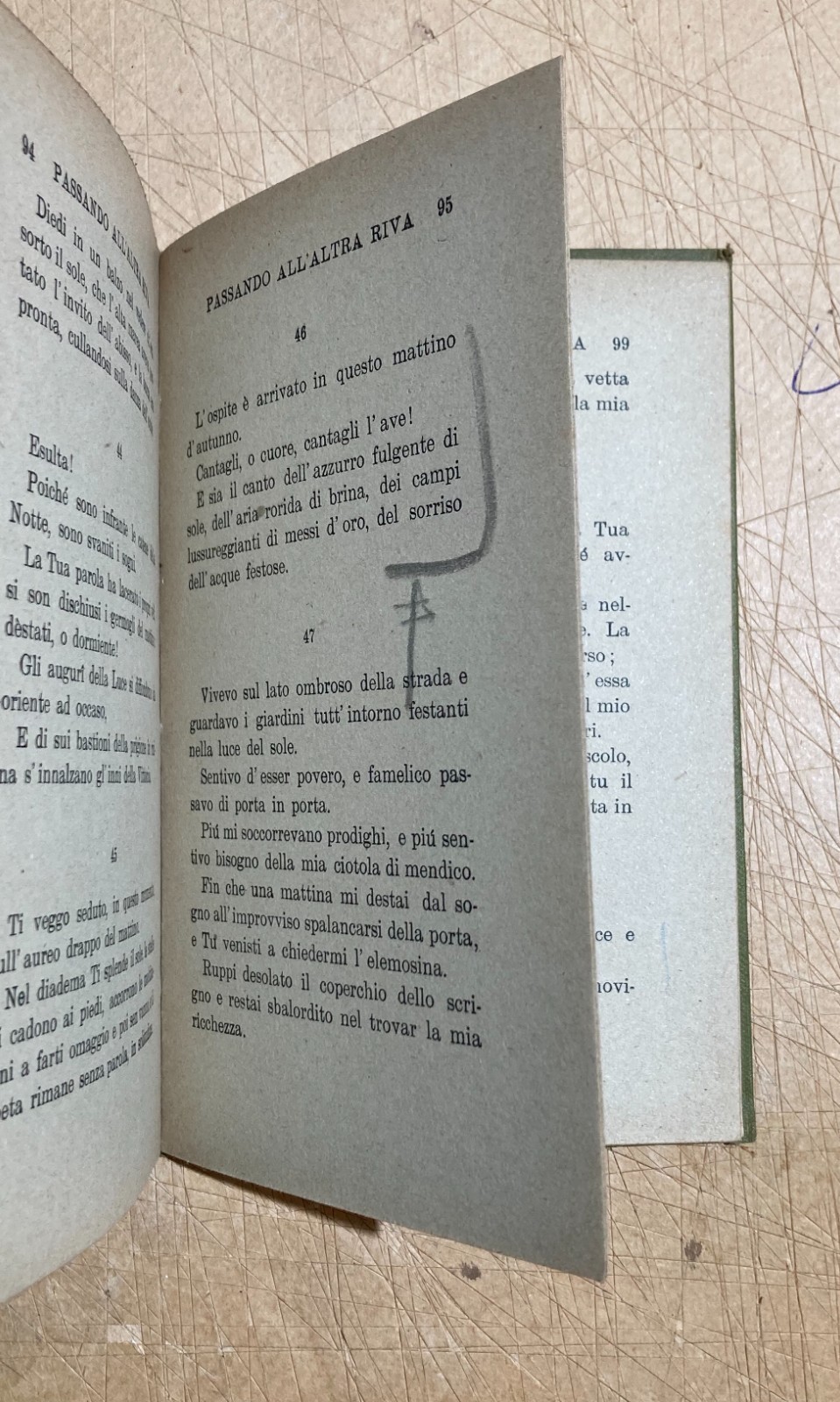 Rabindranath Tagore, Il Dono Dell'Amante E Passando All'Altra Riva   Carabba, 1920