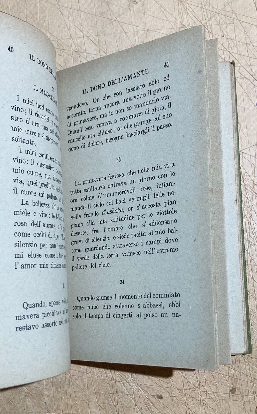 Rabindranath Tagore, Il Dono Dell'Amante E Passando All'Altra Riva   Carabba, 1920