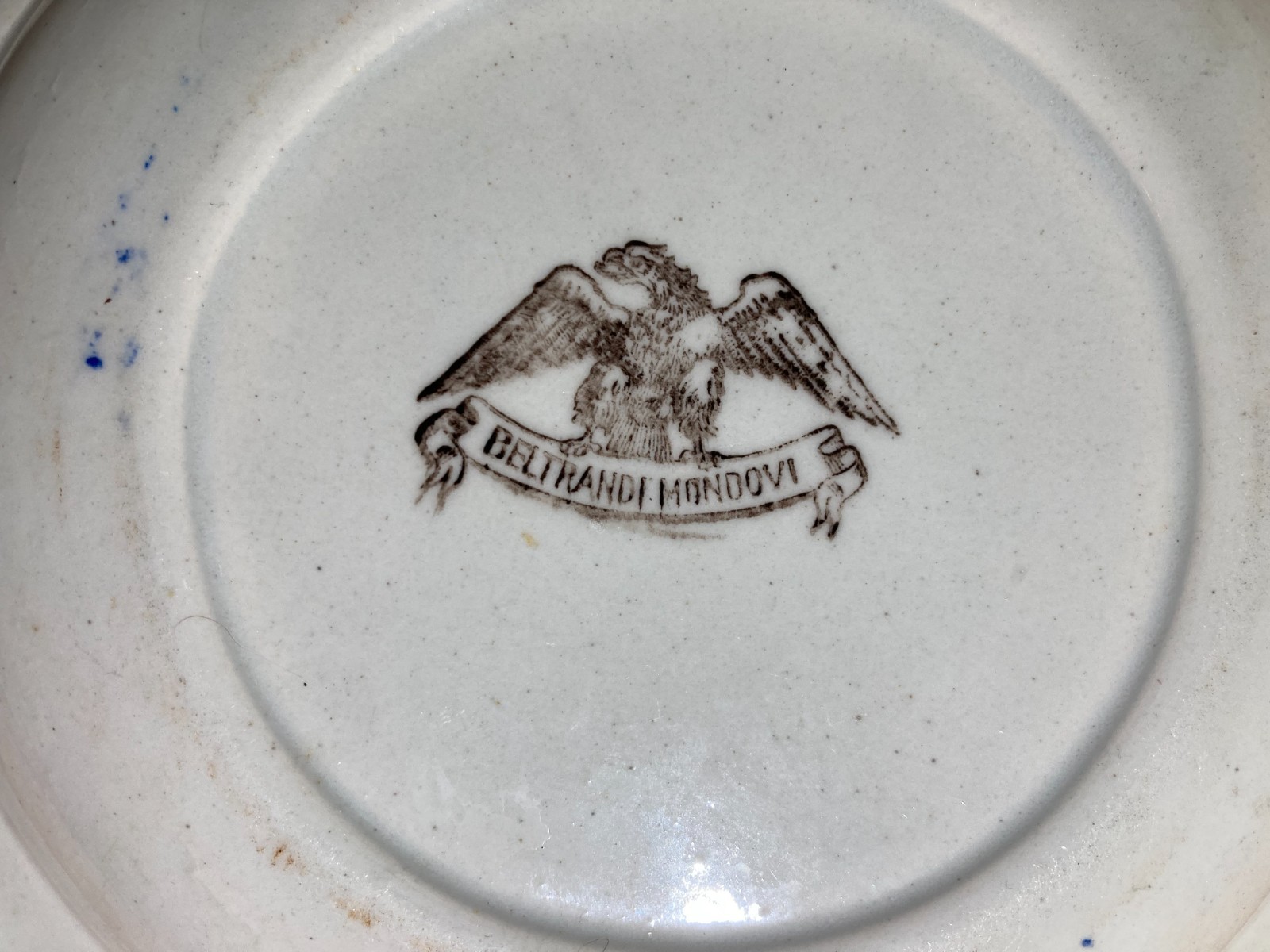 Africa, Colonie: Tripoli Italiana. Piatto In Ceramica Con Illustrazione Coloniale Di Beltrandi, Mondovì