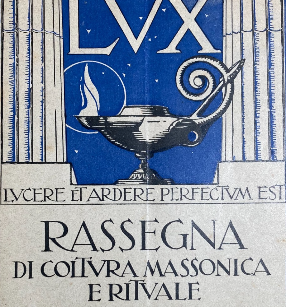 Massoneria E Risorgimento: Antica Rivista Lux, Maggio 1925, Loggia Ponzio Di Nicastro
