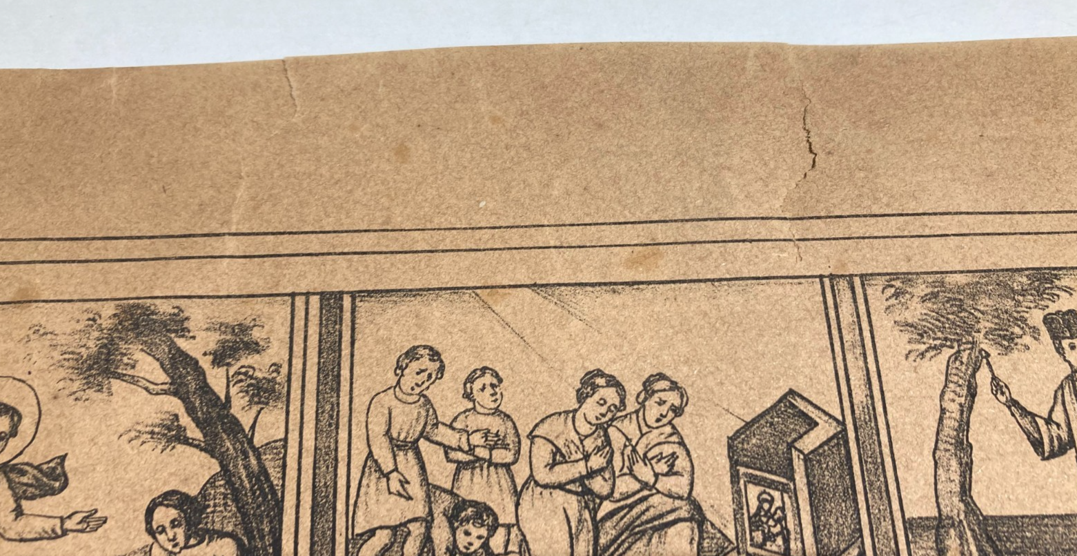 Antica Stampa Popolare Devozionale   Madonna Di Materdomini   Nocera   Salerno   '800
