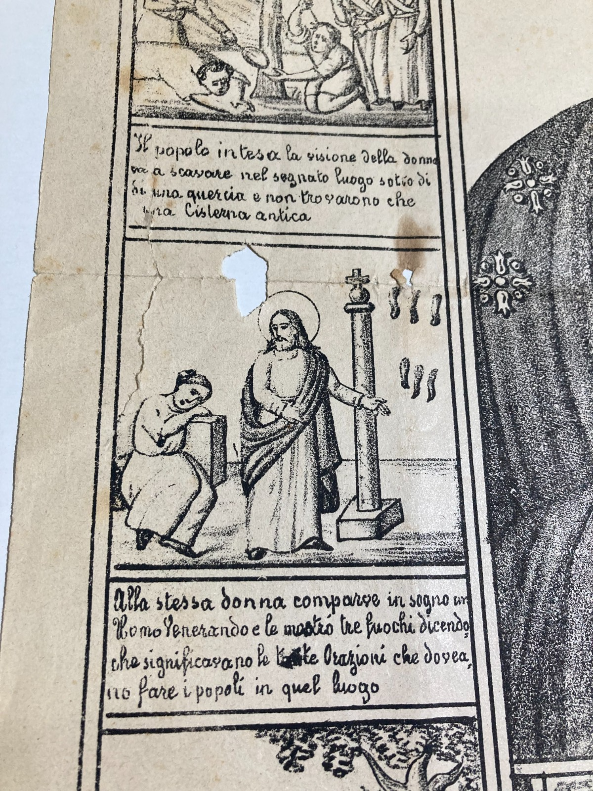 Rinaldini: Stampa Popolare Devozionale Della Madonna Di Materdomini, Nocera